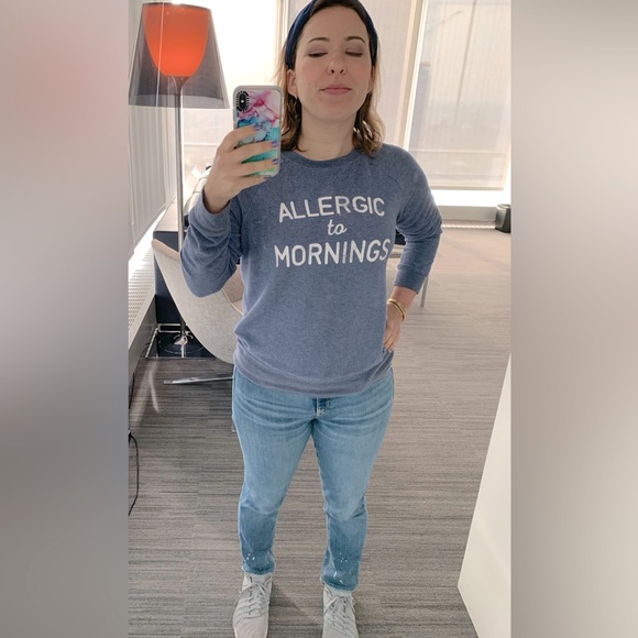 Grayson Threads Allergic To Mornings Print Jumper - Picture 2 of 10